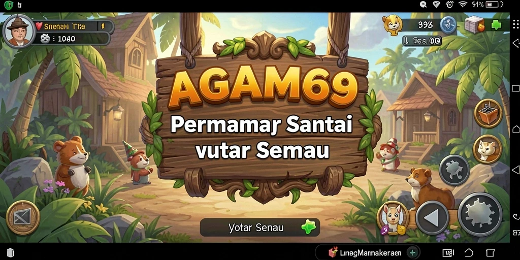 Tampilan gameplay <strong>AGAM69</strong> yang menghibur dan penuh warna.