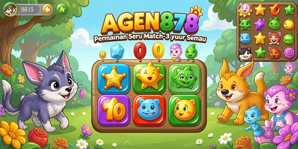 Gameplay seru AGEN878 dengan kombinasi warna-warni yang menarik.
