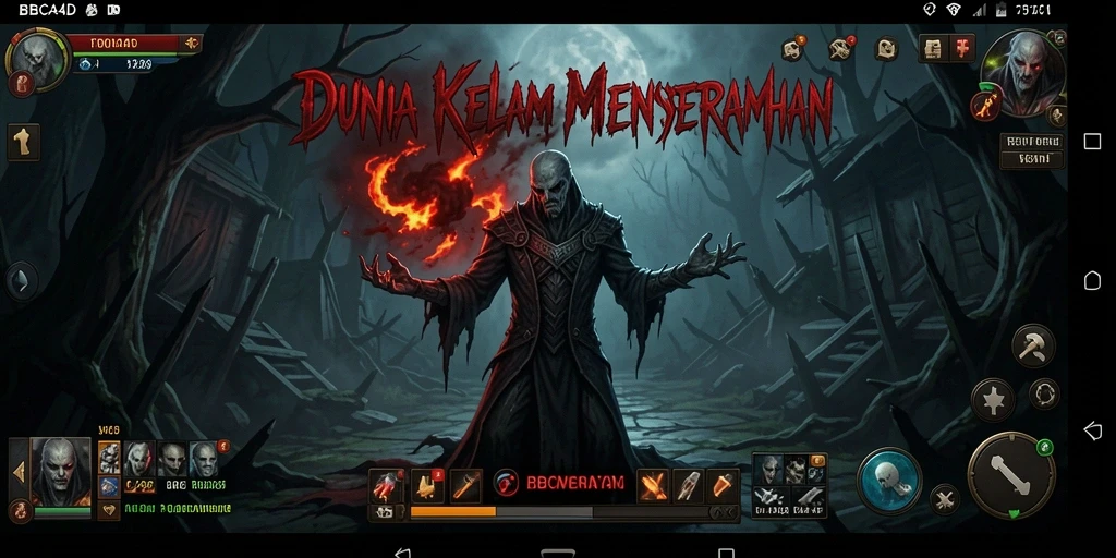 Tangkapan layar gameplay <strong>BBCA4D</strong> memperlihatkan suasana horror yang mencekam.