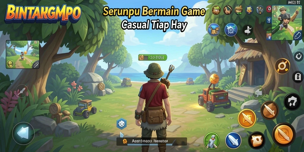 Tampilan screenshot gameplay BINTANGMPO yang menarik dan ceria.