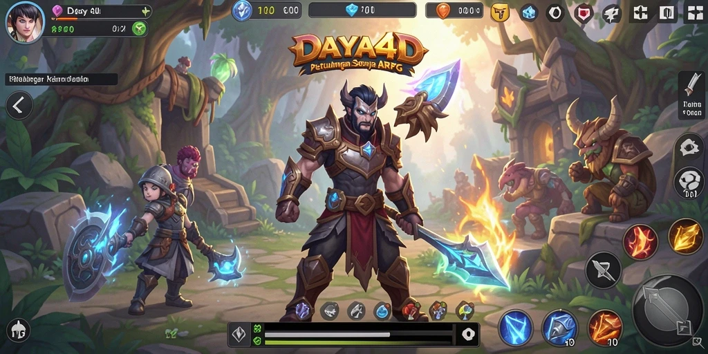 Tampilan utama gameplay ARPG yang mendebarkan di DAYA4D.