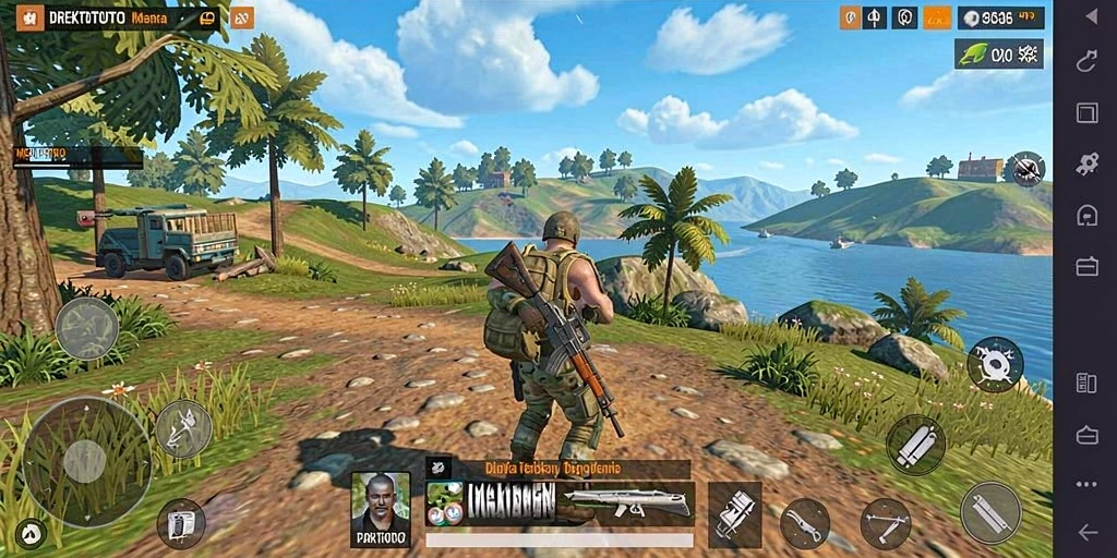 Tampilan game Open World yang menakjubkan dengan banyak petualangan.