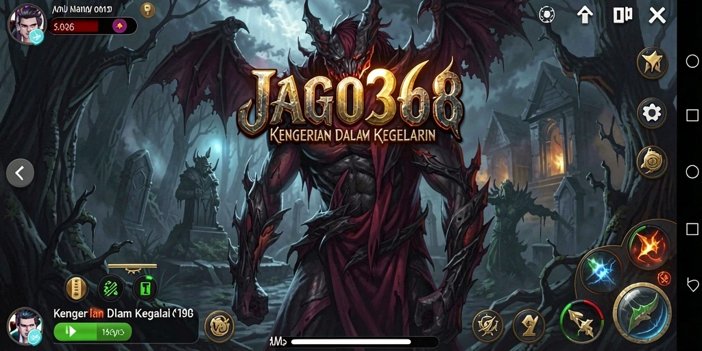 Tampilan gameplay menakutkan penuh dengan makhluk horor.