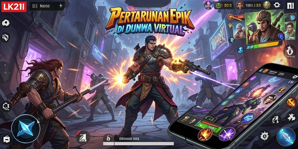 Tangkapan layar gameplay LK21 menampilkan pertarungan dinamis yang mendebarkan.