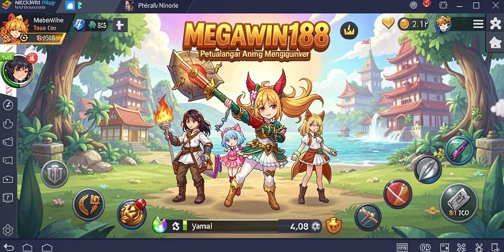 Screenshot MEGAWIN188 menunjukkan aksi seru dalam anime.