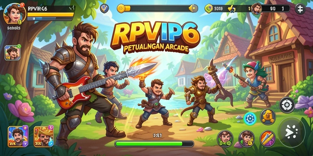 Tangkapan layar RPVIP6 menunjukkan keseruan dalam gameplay arcade.
