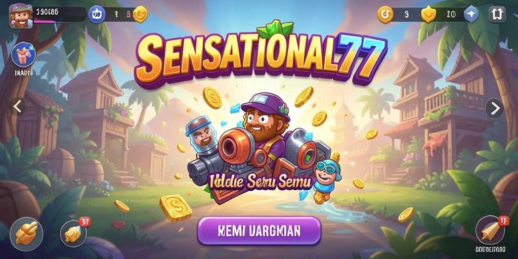 Tangkapan layar gameplay SENSATIONAL77 yang menampilkan suasana Idle yang damai.
